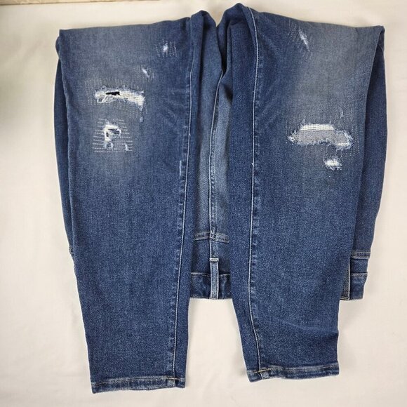 Lane Bryant Size 20 Mid-Rise Skinny Jean Flex Magic Waistband Distressed NWT - Picture 10 of 16